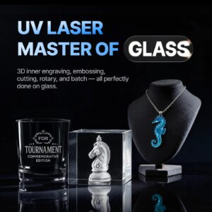 xTool F2 Ultra UV 3D graviranje stekla xTool F2 Ultra UV — 3D graviranje v notranjost stekla in kristala