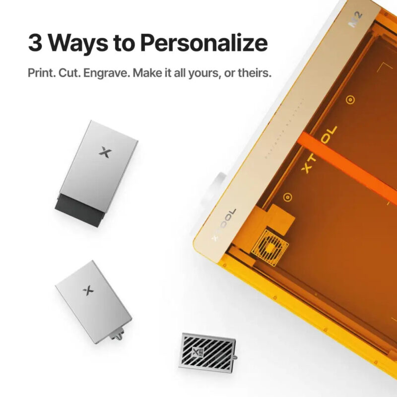 xTool M2 interchangeable modules: 10W/20W diode laser, CMYK inkjet and 3W infrared xTool M2 interchangeable modules: 10W/20W diode laser, CMYK inkjet and 3W infrared