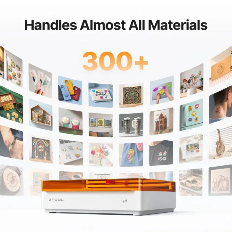 xTool M2 supports 300+ materials including wood, acrylic, leather and fabric xTool M2 supports 300+ materials including wood, acrylic, leather and fabric